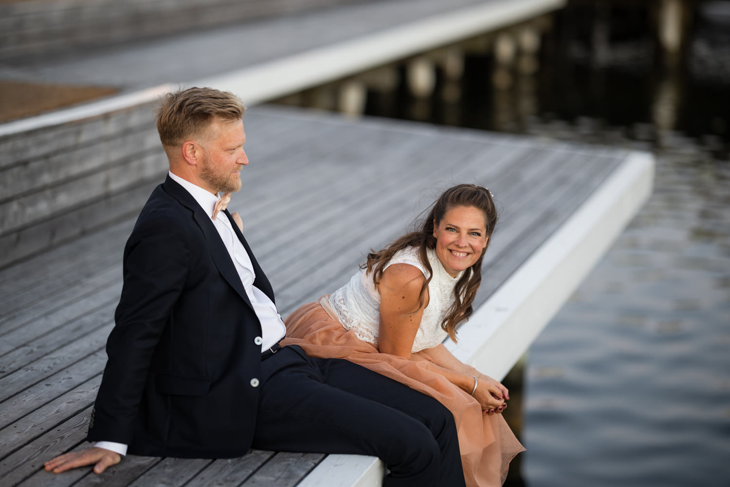 Ett bröllop på Ribersborgs Kallbadhus, Malmö. Foto: Tove Lundquist, bröllopsfotograf i Skåne.