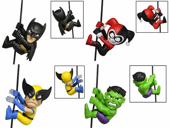 NECA Scalers - Batman, Wolverine, Harley Quinn and Hulk