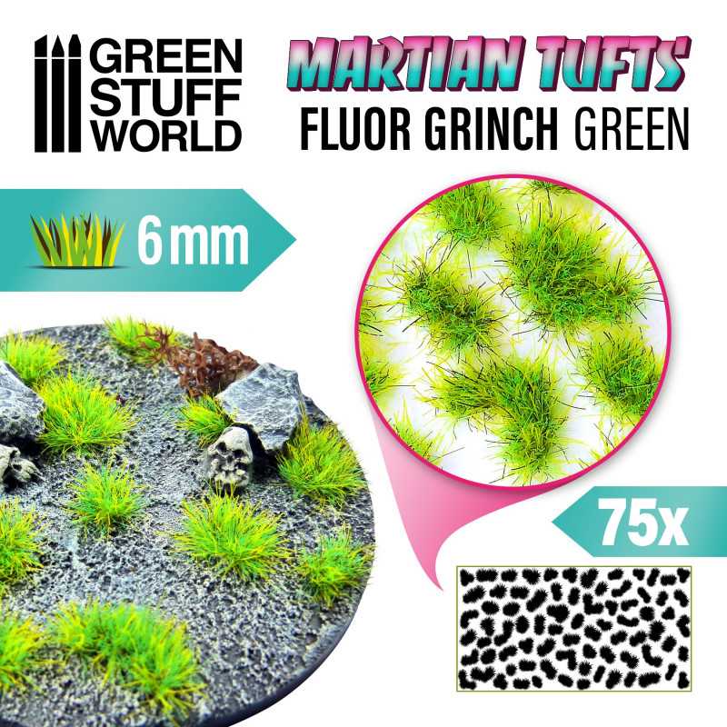Martian Fluor Tufts: Fluor Grinch Green