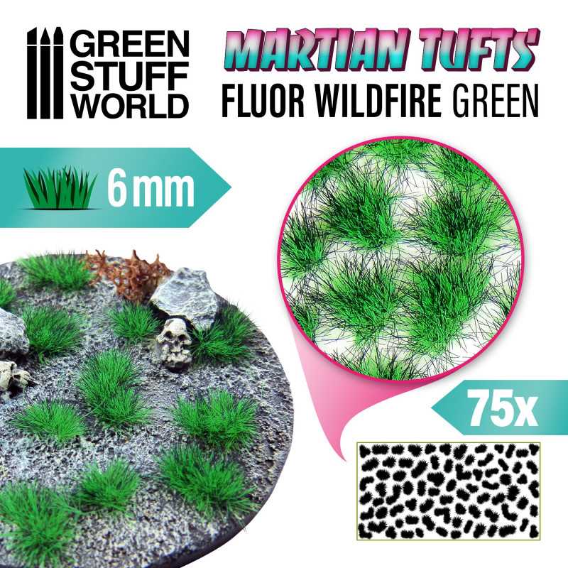 Martian Fluor Tufts: Fluor Wildfire Green