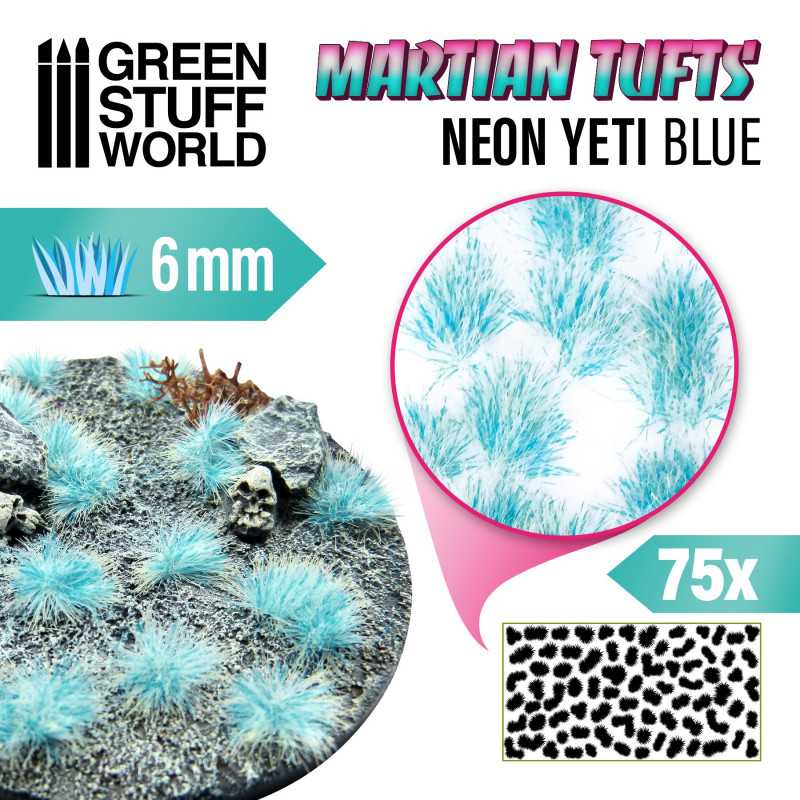 Martian Fluor Tufts: Neon Yeti Blue