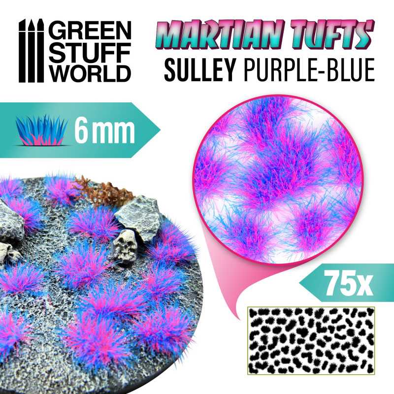 Martian Fluor Tufts: Sulley Purple-Blue