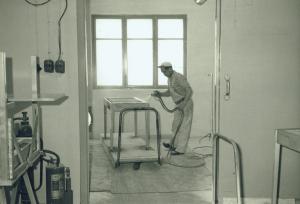  Arbete i lackboxen 1964 Rune Nygren
