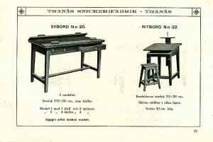 113 Sybord nr 20 och ritbord nr 22