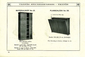 114 Materialskåp nr 21 och planschlåda nr26