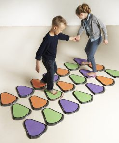 treax pads on floor with children