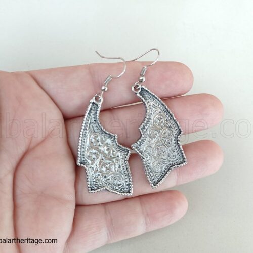 Tribal Kuchi Leaf Earrings