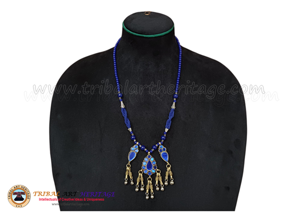 Tribal Fashion Blue Necklace
