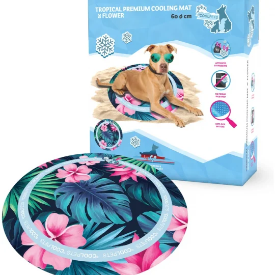 CoolPets Tropical Premium Cooling Mat Flower