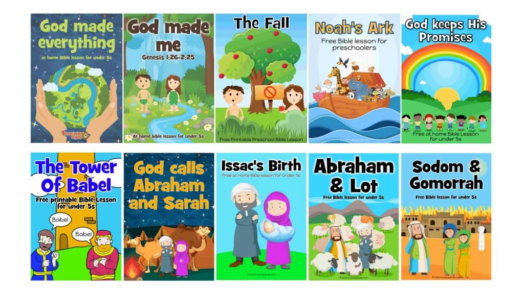Free weekly Bible lesson for under 5s - The first 10