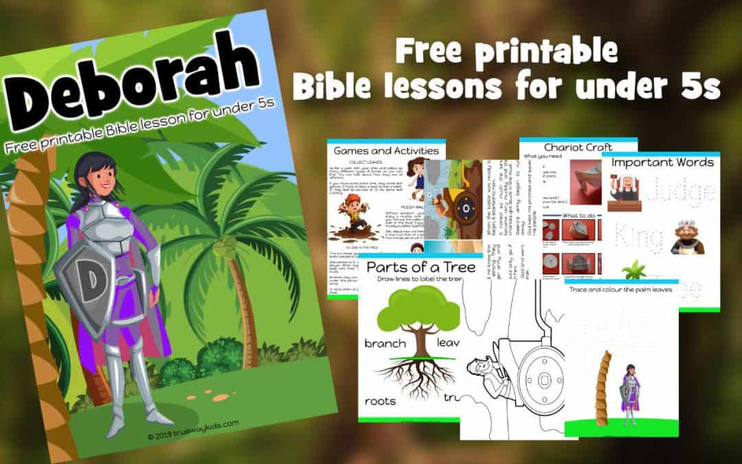 deborah free bible lesson for kids trueway kids
