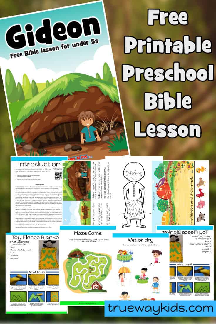 Gideon's calling Free Bible lesson for kids Trueway Kids