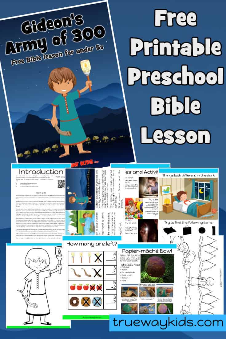 Gideon's army of 300 - Free Bible lesson for kids - Trueway Kids