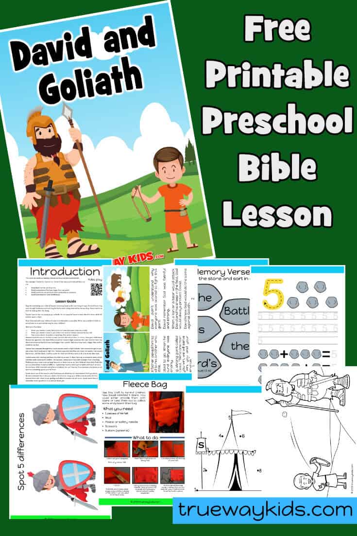 David and Goliath - Preschool Bible lesson - Trueway Kids