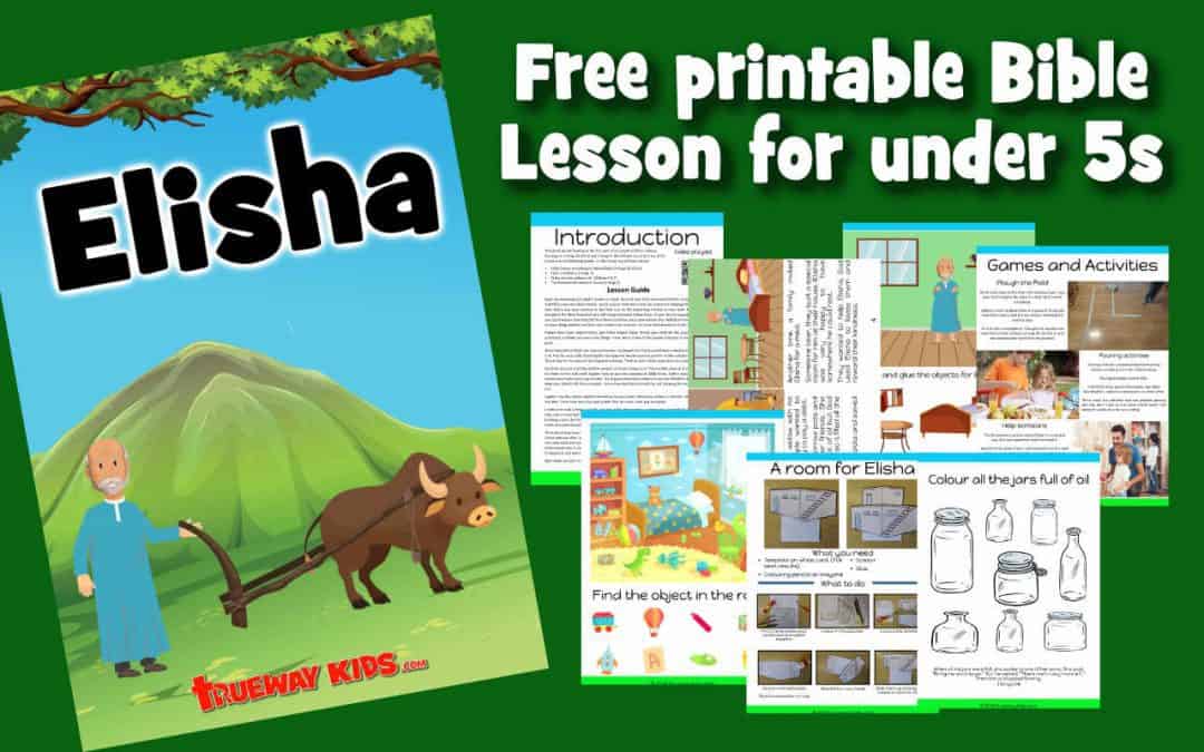 Free printable Bible lesson on the life of Elisha. Covering Elisha call, The widow's oil and the Shunammite’s women and a room for Elisha. Worksheets, crafts, coloring pages, activities and more.