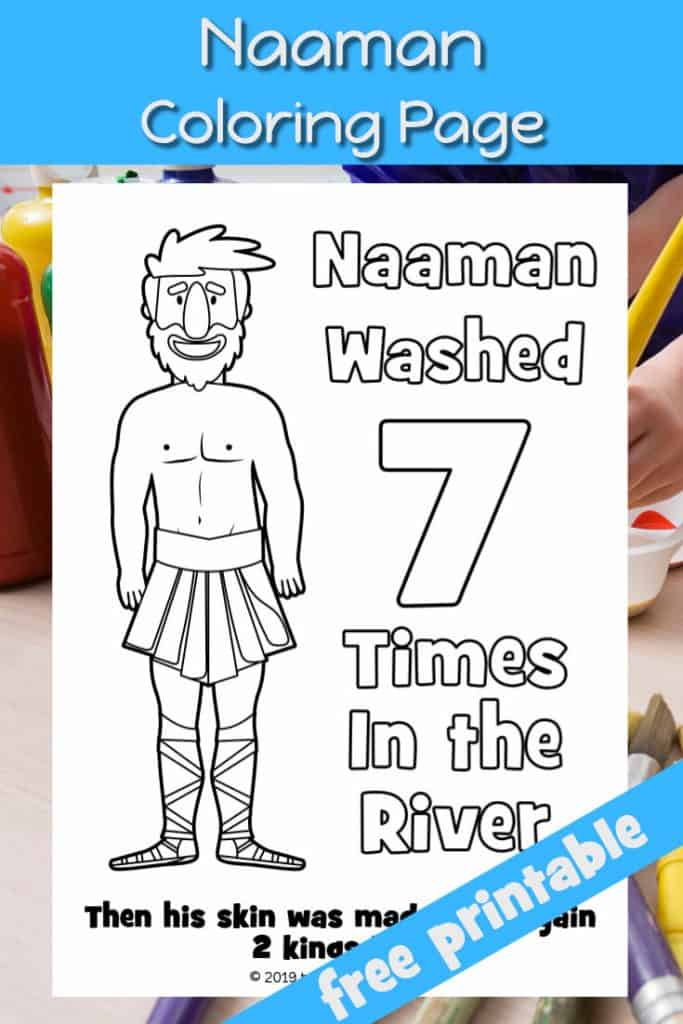 naaman and the servant girl coloring pages