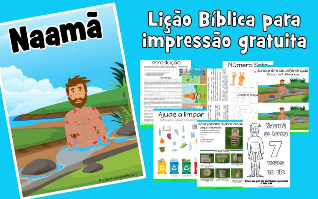 Naamã – lição da bíblia para pré-escolares
