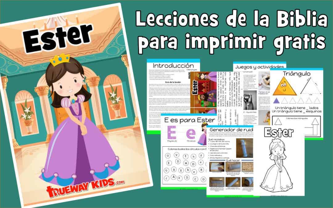 Ester en formato PDF para niños