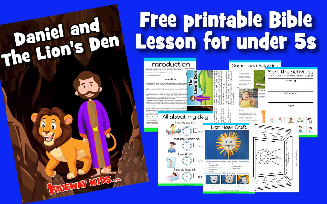 Daniel And The Lion S Den Preschool Bible Lesson Trueway Kids