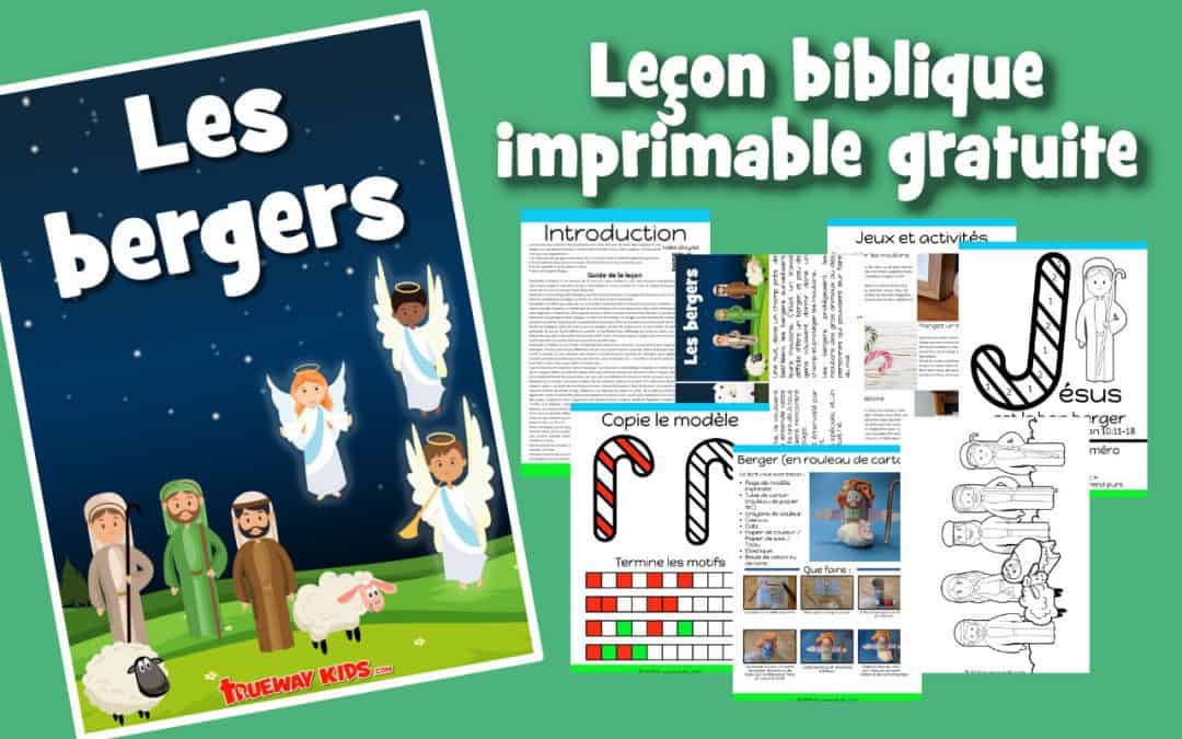 Les bergers Leçon biblique imprimable gratuite à utiliser à la maison ou à l'église
