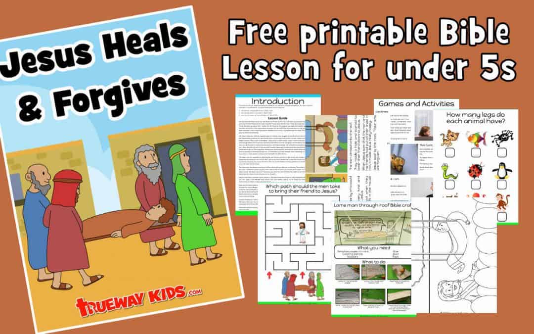 Learn about the 4 friends who brought the paralyzed man to Jesus. Jesus heals and forgives. Bible lesson with crafts, games, coloring pages, worksheets and more.