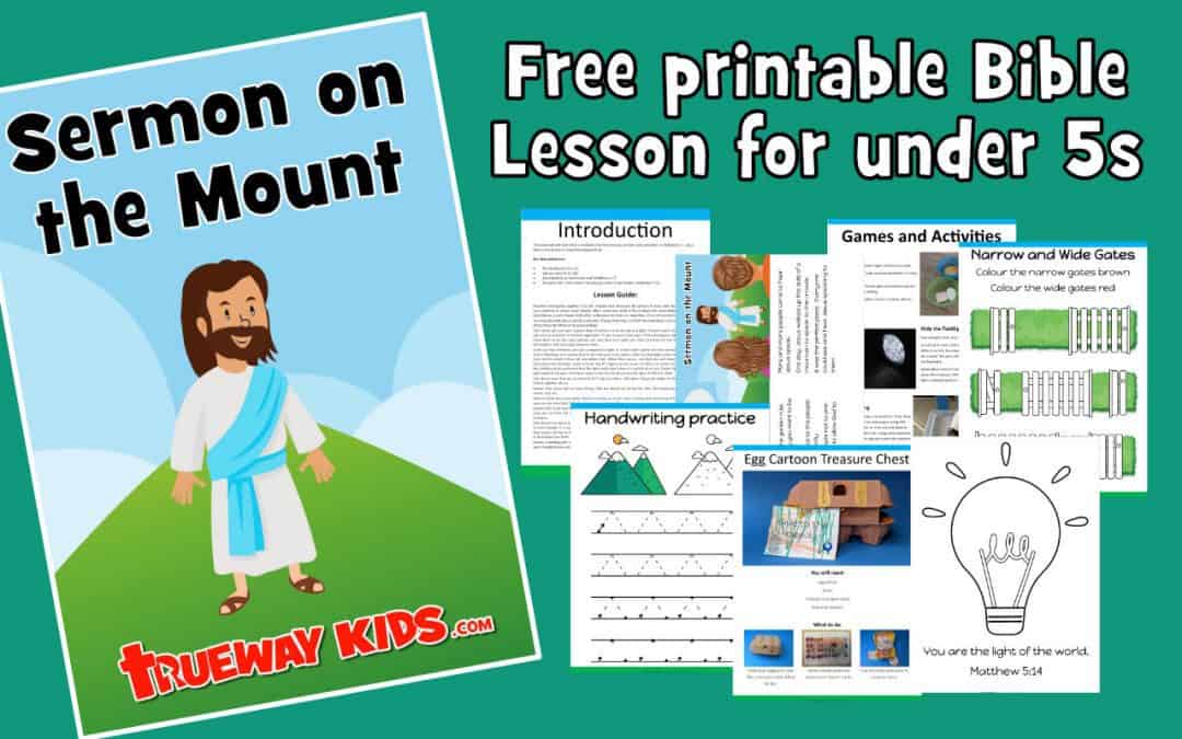 Free printable Sermon on the Mount Bible lesson. Learn about the Beatitiudes, light and salt and the golden rule. Includes worksheets, games, coloring, craft and more.