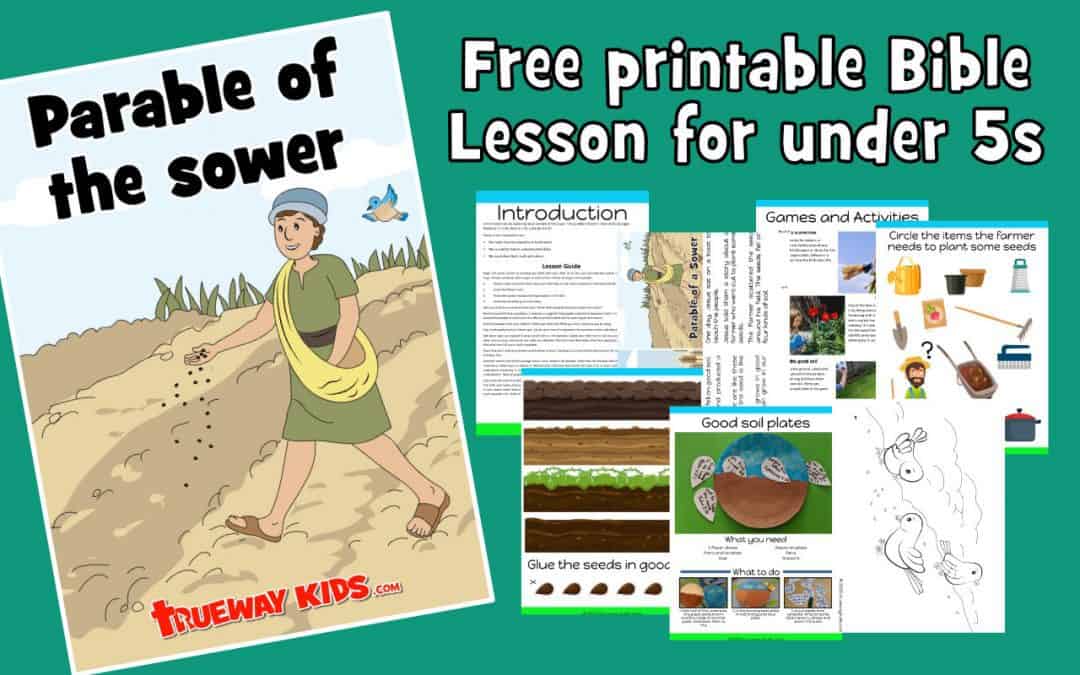 the Parable of the Sower preschool Bible lesson - free printable