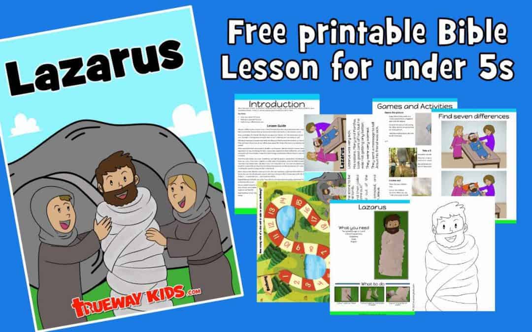 When Jesus was on earth, he had three friends who were siblings, Lazarus, and his sisters Mary and Martha. Jesus loved these friends. In John 11, we learn about a great miracle Jesus did for them. Guide, story, worksheets, coloring pages, craft and more all included.