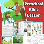Zacchaeus - FREE printable preschool Bible lesson