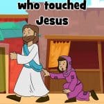 Jesus heals the woman with the issue of blood. Free preschool Bible lesson