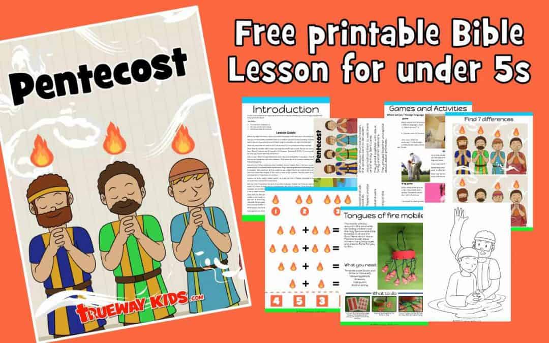 In Acts 2, we read about the beginning of the church on the Day of Pentecost, where God gave the gift of the Holy Spirit to the church. Free printable Bible pack for preschool kids at home or at church. Worksheets, crafts, coloring pages and more