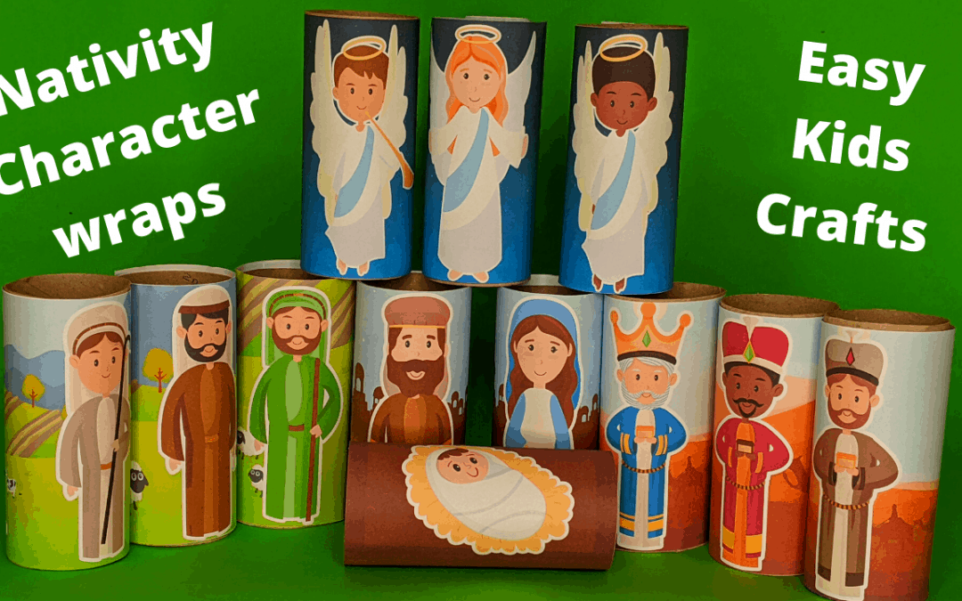 Nativity Characters Wraps Easy Christmas Craft For Kids Trueway Kids