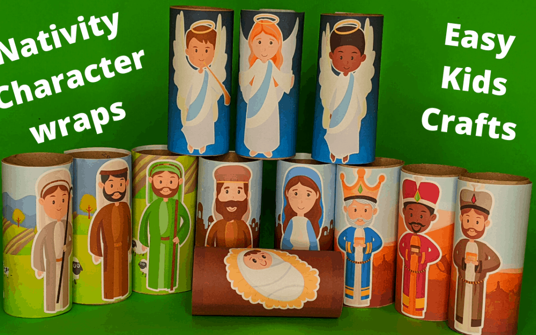 Nativity Characters Wraps – Easy Christmas Craft for Kids