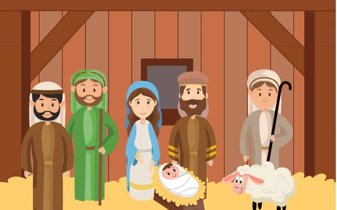 Sentier du premier Noël 10 – les bergers avec Jésus