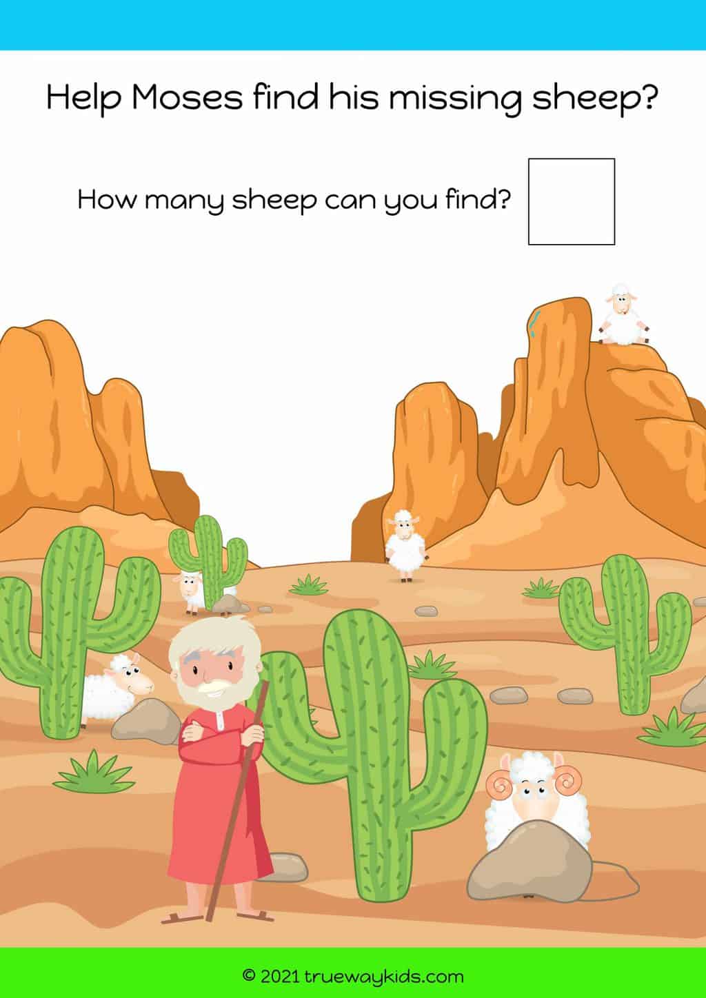 Moses and the Burning Bush Free Bible lesson for kids Trueway Kids