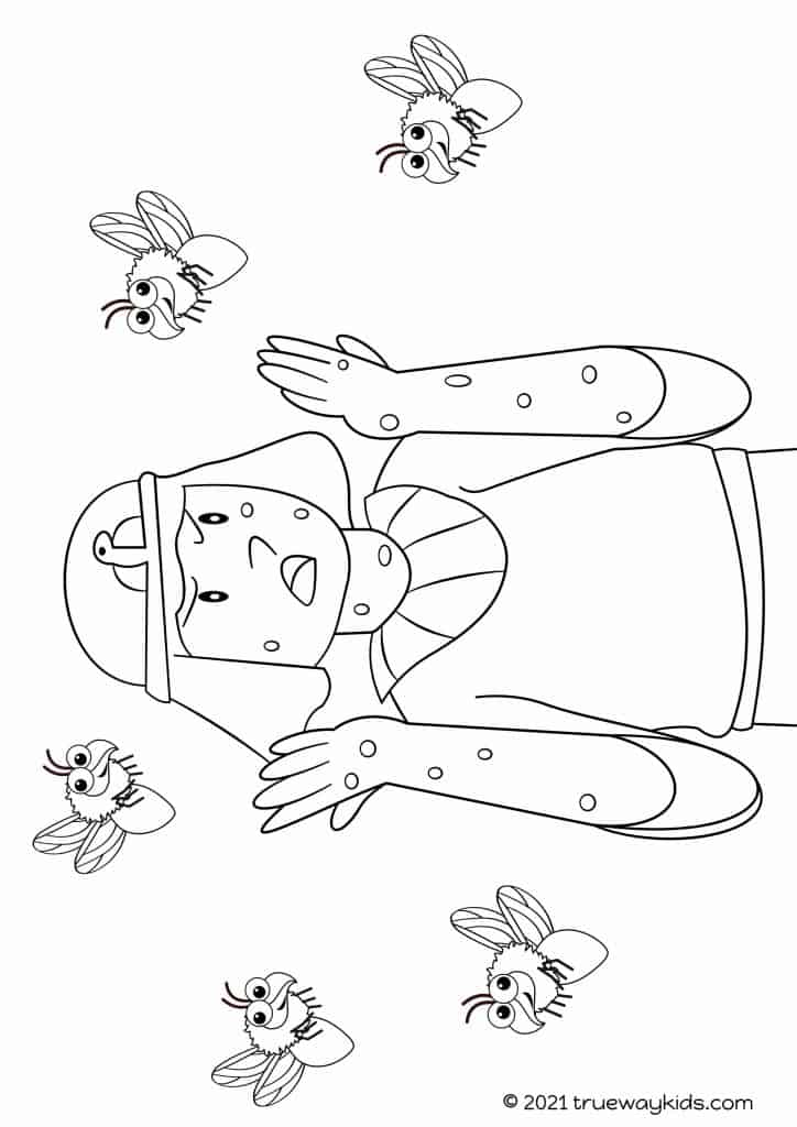 printable 10 plagues coloring pages