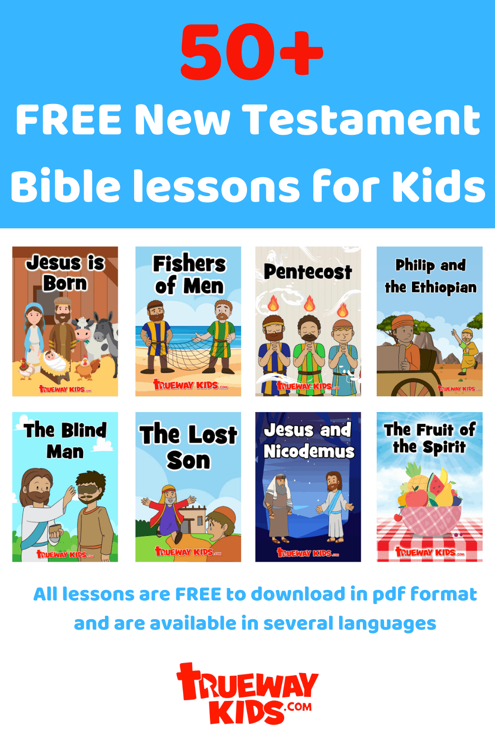 New Testament Bible lessons for Kids FREE printable Trueway Kids