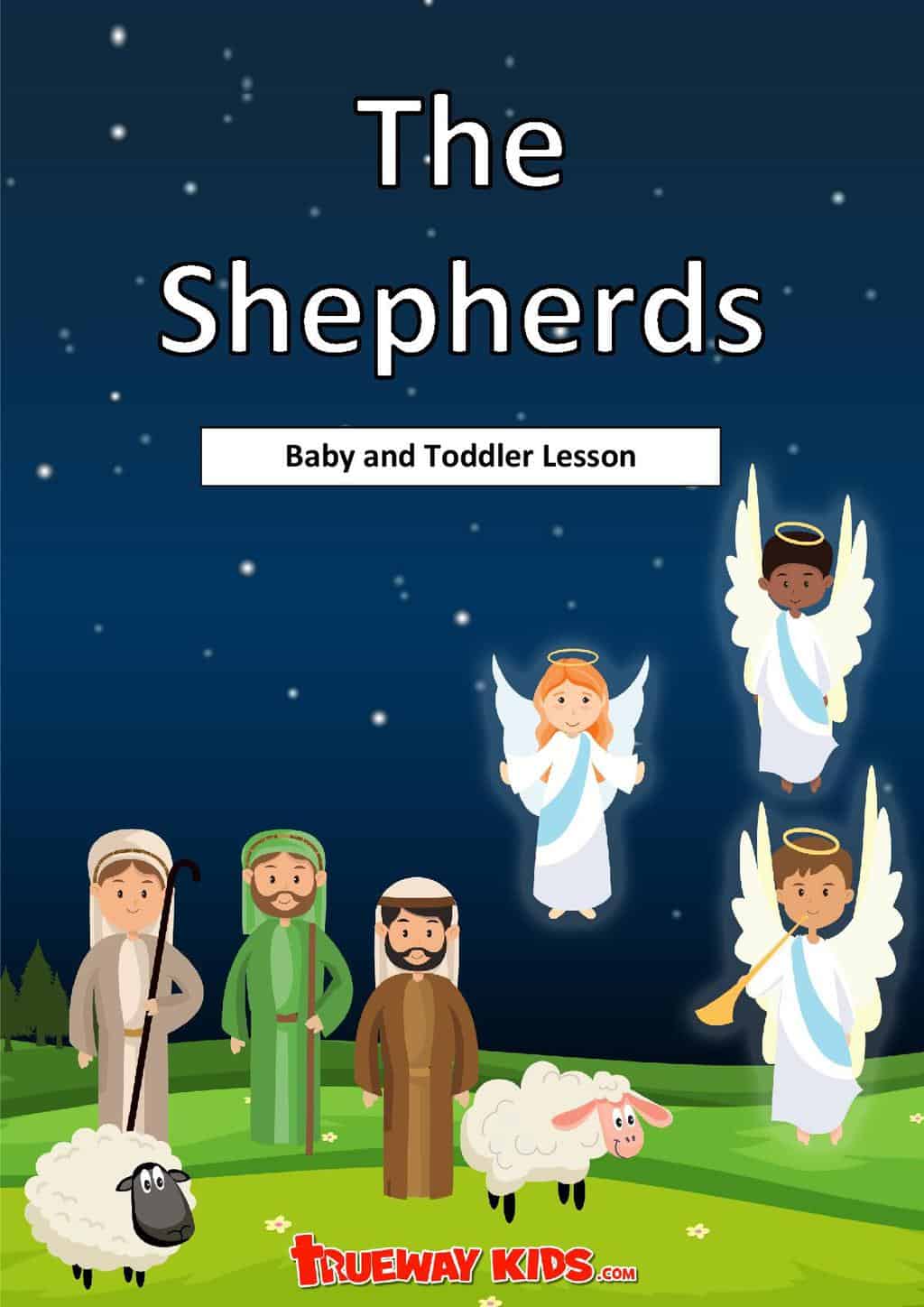 Free printbale preschool Bible lesson on the Christmas Shepherds. Learn about the candy cane and explore the Bible passage with worksheets, games, Bible activities, coloring sheets and more