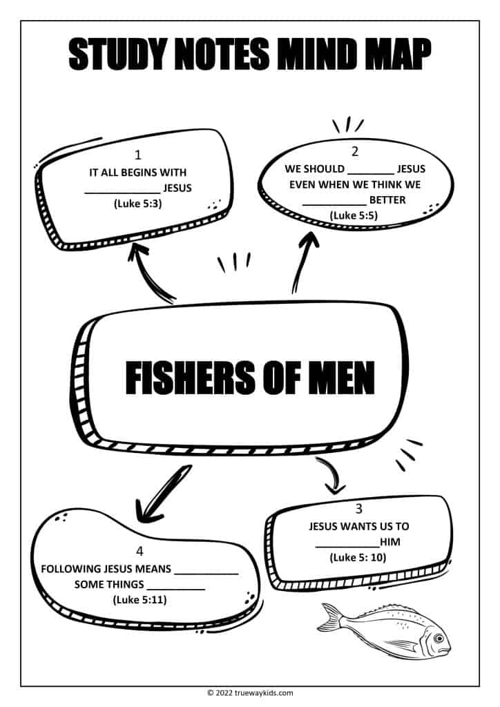 fishers of men free printable bible lessons for youth trueway kids