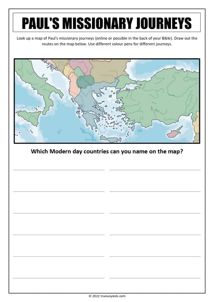 PAUL’S MISSIONARY JOURNEY Acts 1314 (Bible lesson for teens