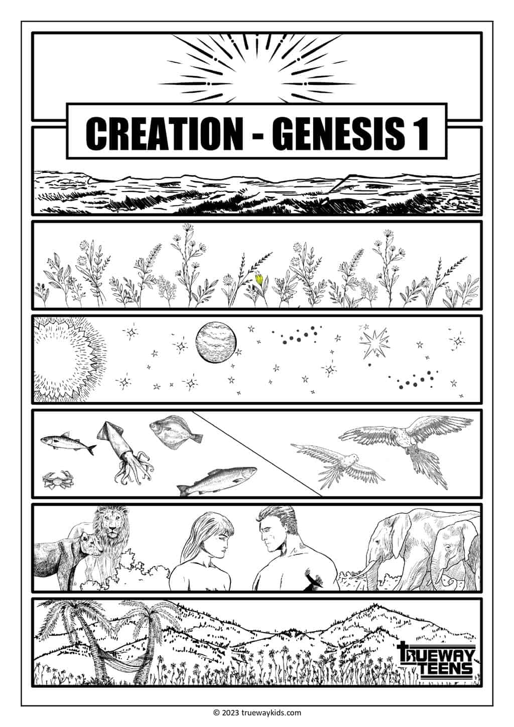 CREATION GENESIS 1 Teen Bible Lesson Trueway Kids creation-genesis-1-teen-bible-lesson-trueway-kids