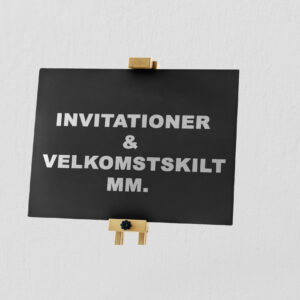 Velkomstskilt - I Klar Akryl