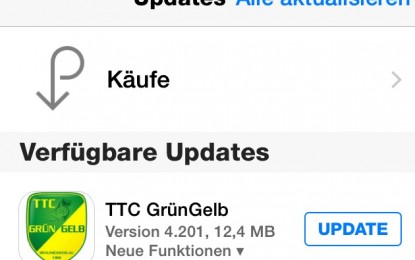 Update der TTC Grün-Gelb App!
