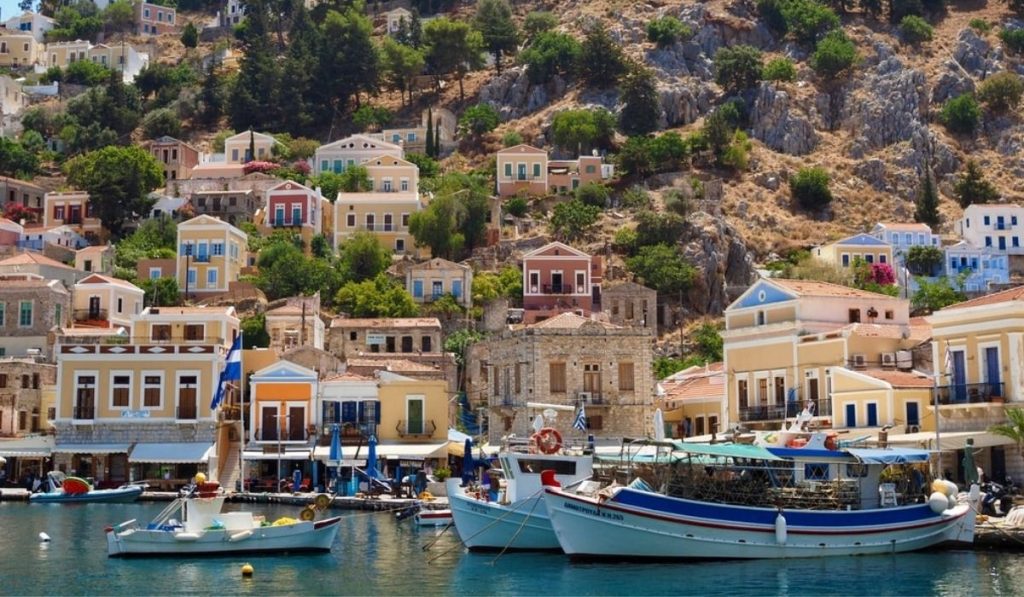 symi vacker ö grekland