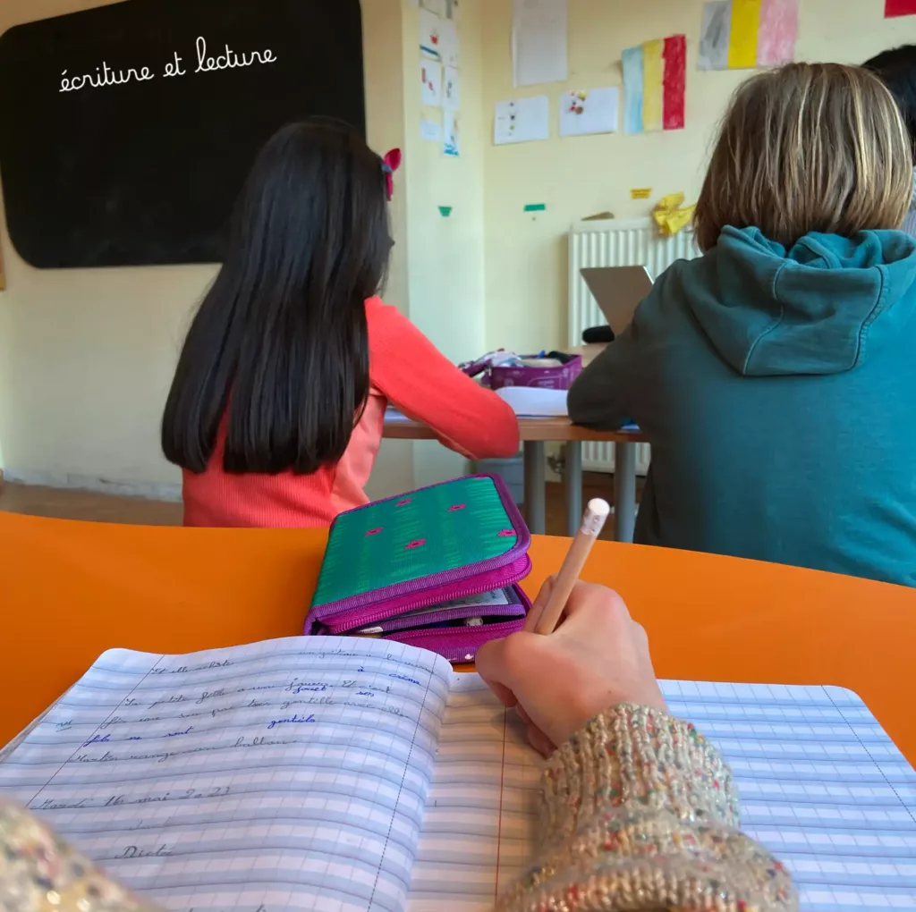 écriture lecture enfants école privé uccle