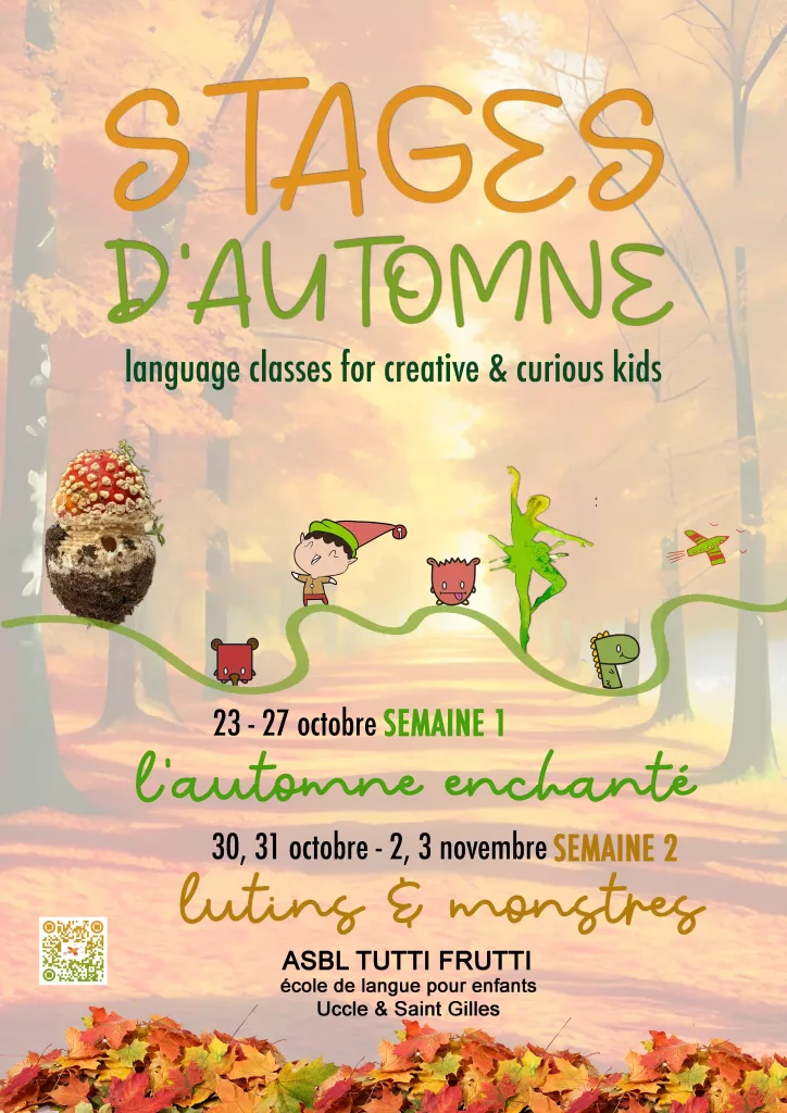 Stages de langues à Saint Gilles Stages d'automne créatif pour enfants