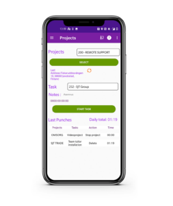 Työajanseuranta sovellus OnTime projektiseuranta