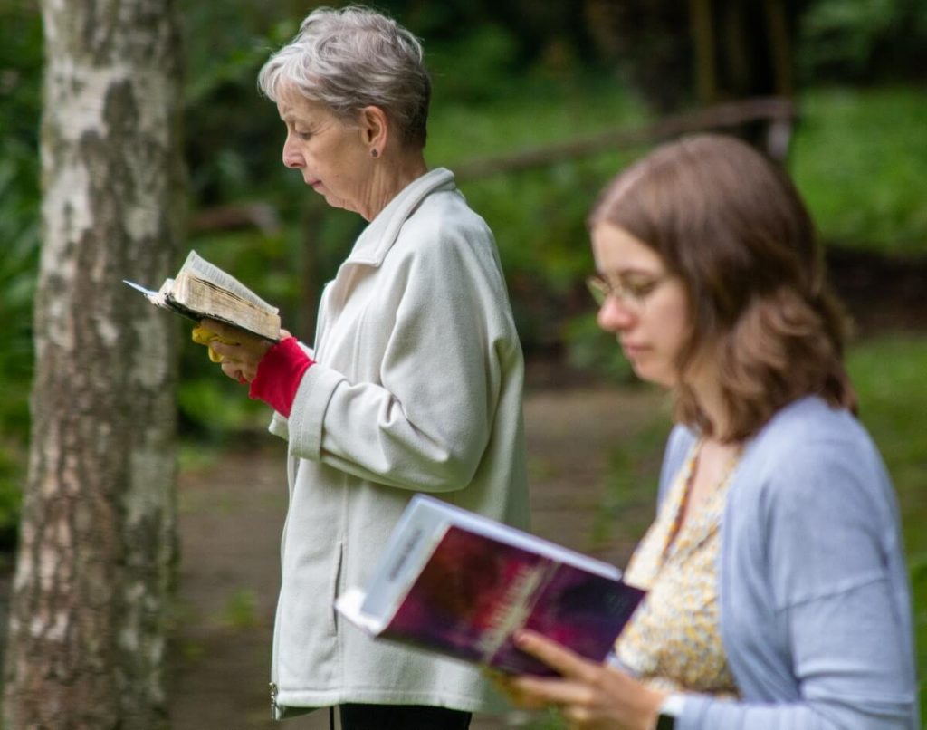 Reading Gods to build a relationship with God.