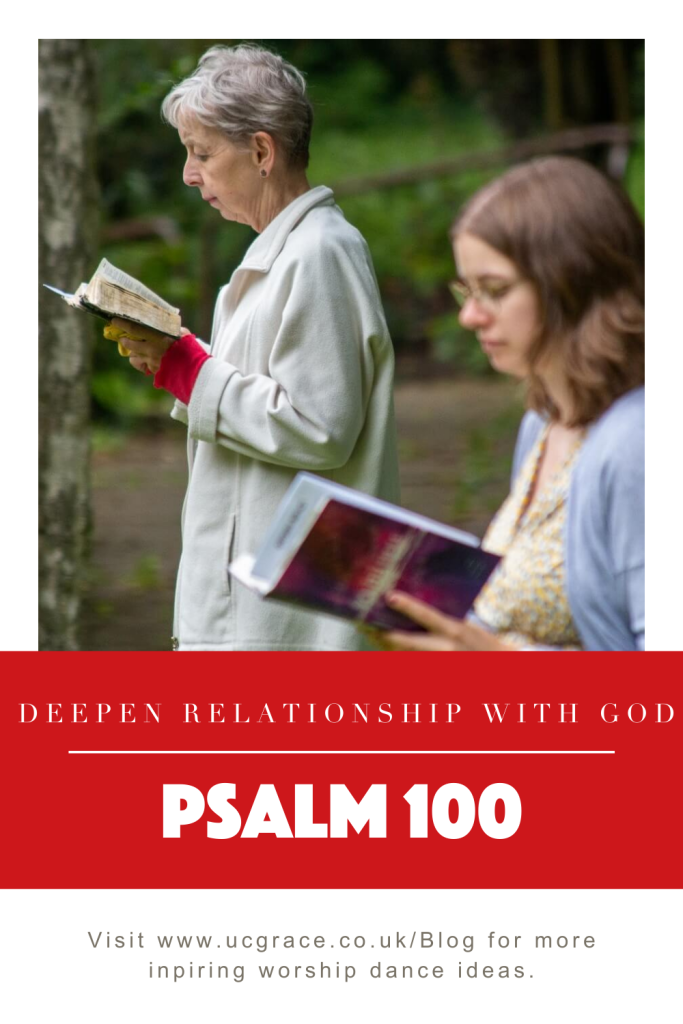 Pinterest graphic. Ladies reading the bible to deepen relationship with God.