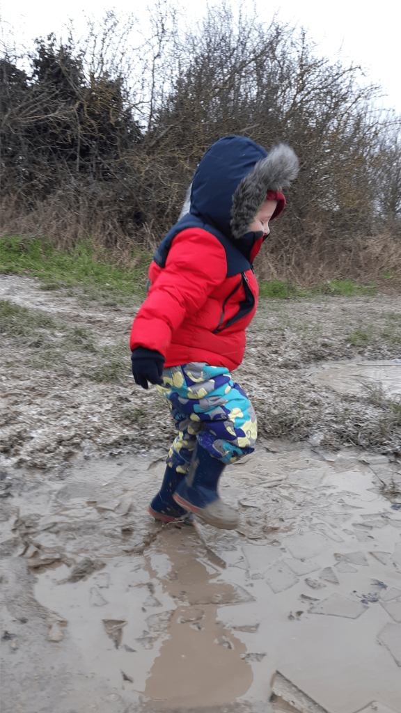 Being child like jumping in puddle for Meaning of Matthew 14.2-4.